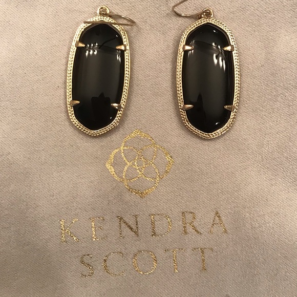 Kendra Scott Elle Earrings | Black - Picture 2 of 2